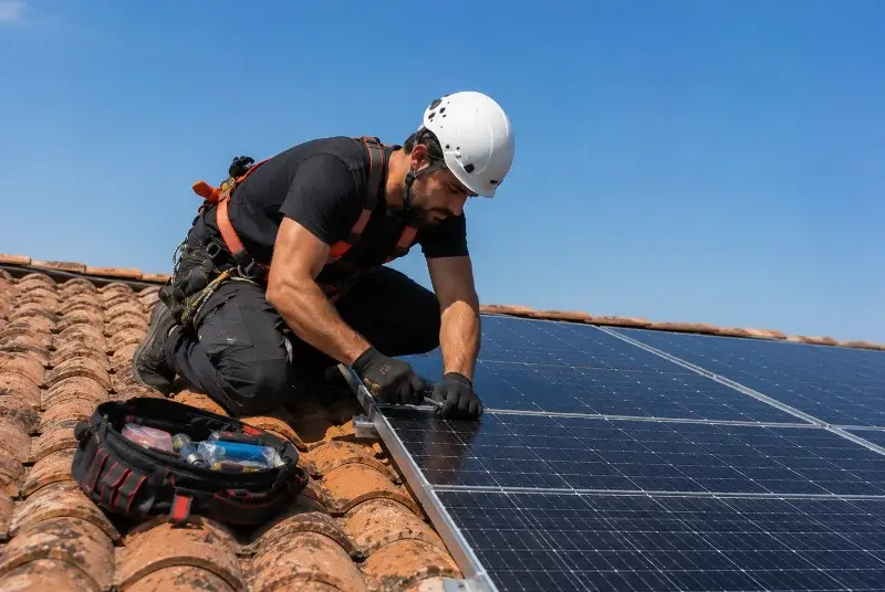 Maintenance et monitoring de panneaux solaires à Clérieux
